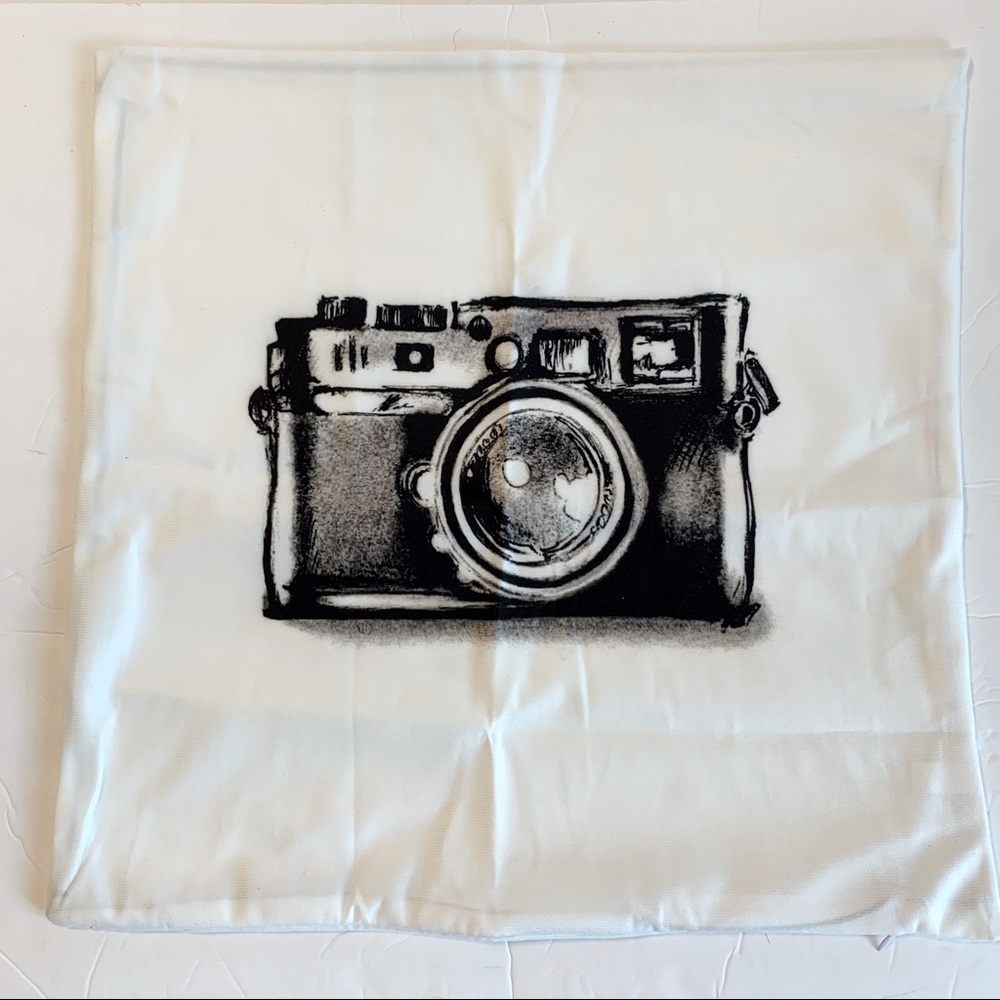 Camera Pillow Cover Off-White NEW IN PACKAGE